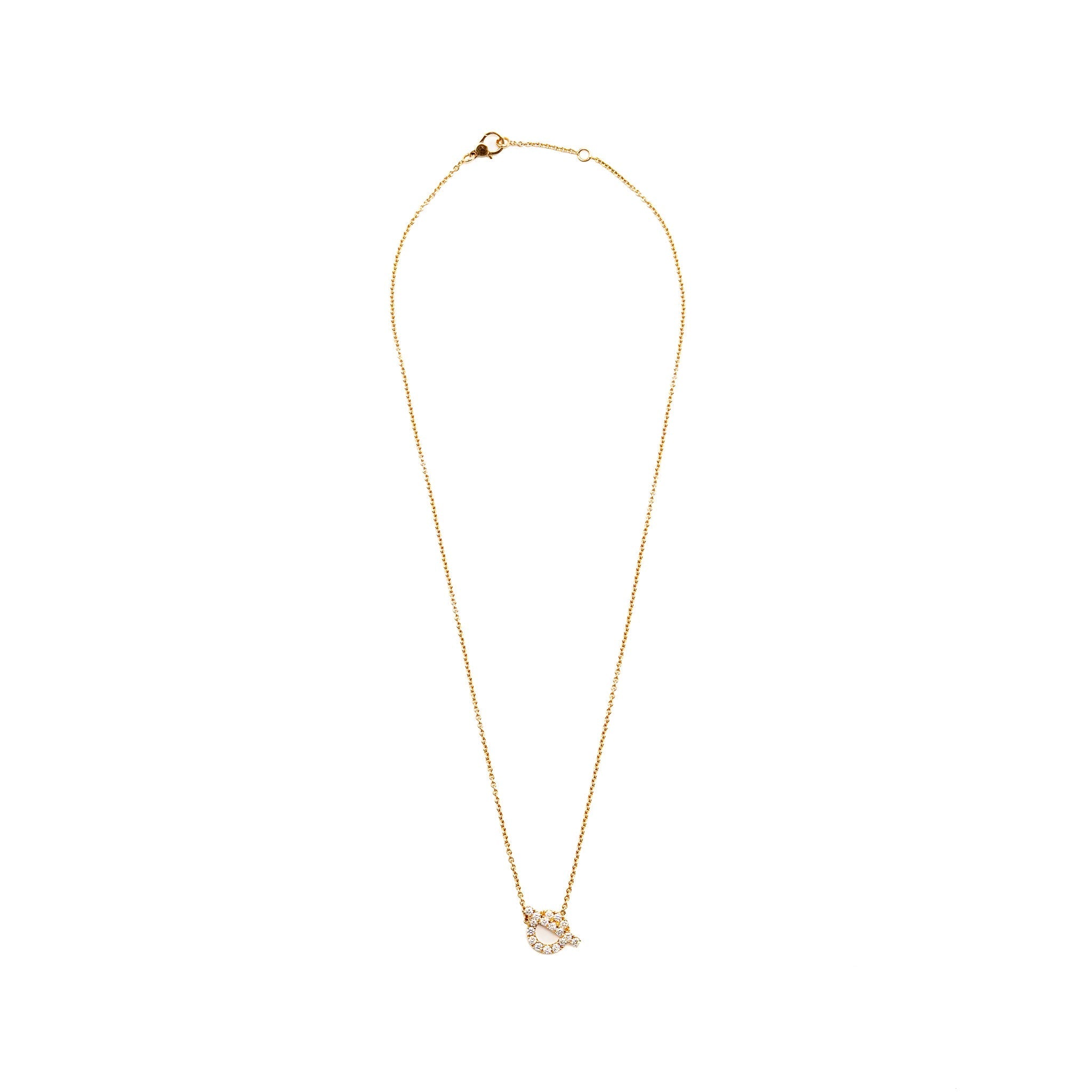 HERMES FINESSE PENDANT ROSE GOLD WITH DIAMONDS