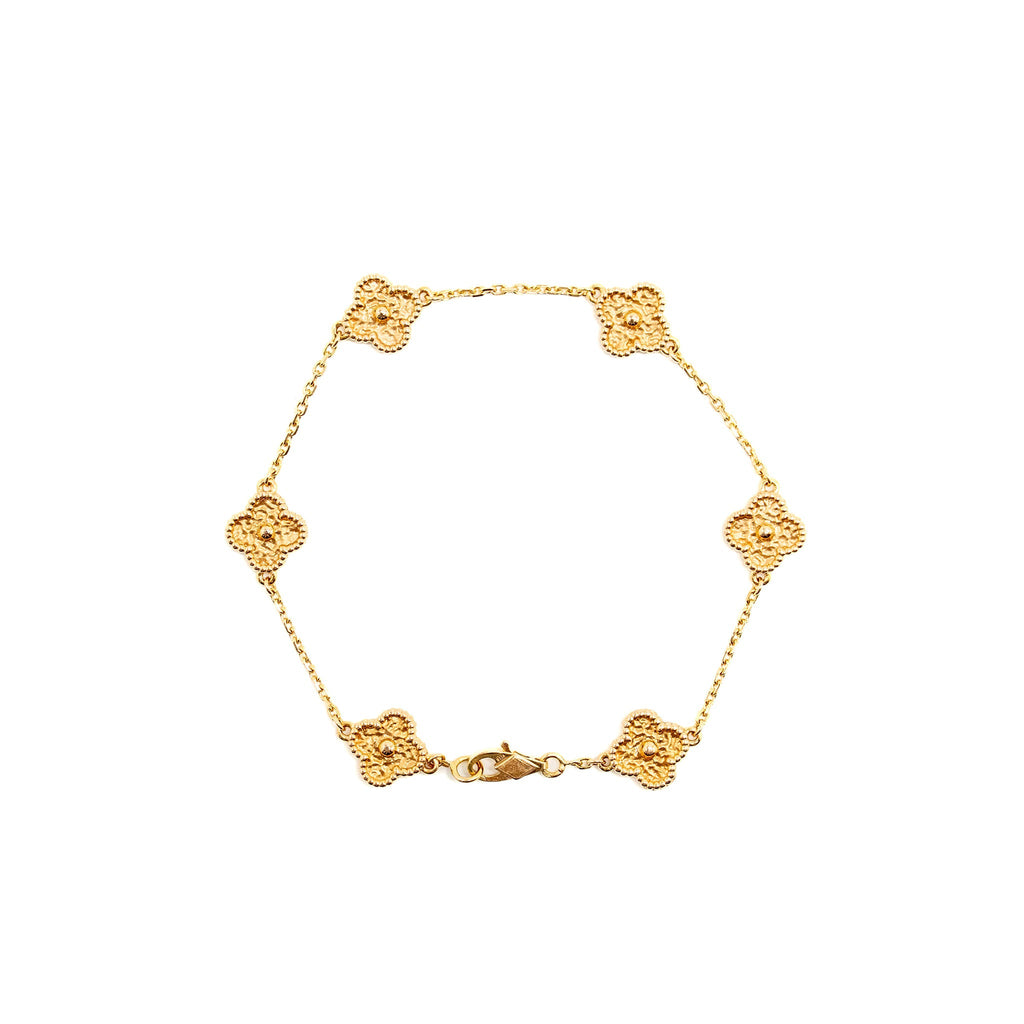 VAN CLEEF & ARPELS SWEET ALHAMBRA BRACELET, 6 MOTIFS ROSE GOLD