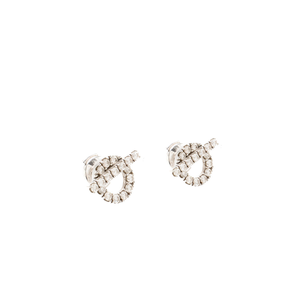 HERMES FINESSE EARRINGS WHITE GOLD / DIAMONDS