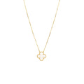 VAN CLEEF & ARPELS VINTAGE ALHAMBRA PENDANT WHITE MOTHER OF PEARL YELLOW GOLD