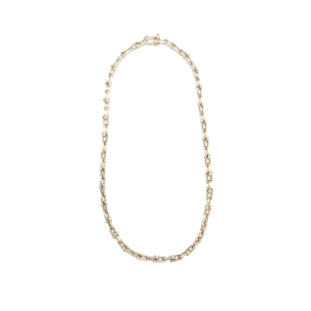TIFFANY HARDWARE SMALL LINK NECKLACE STERLING SILVER