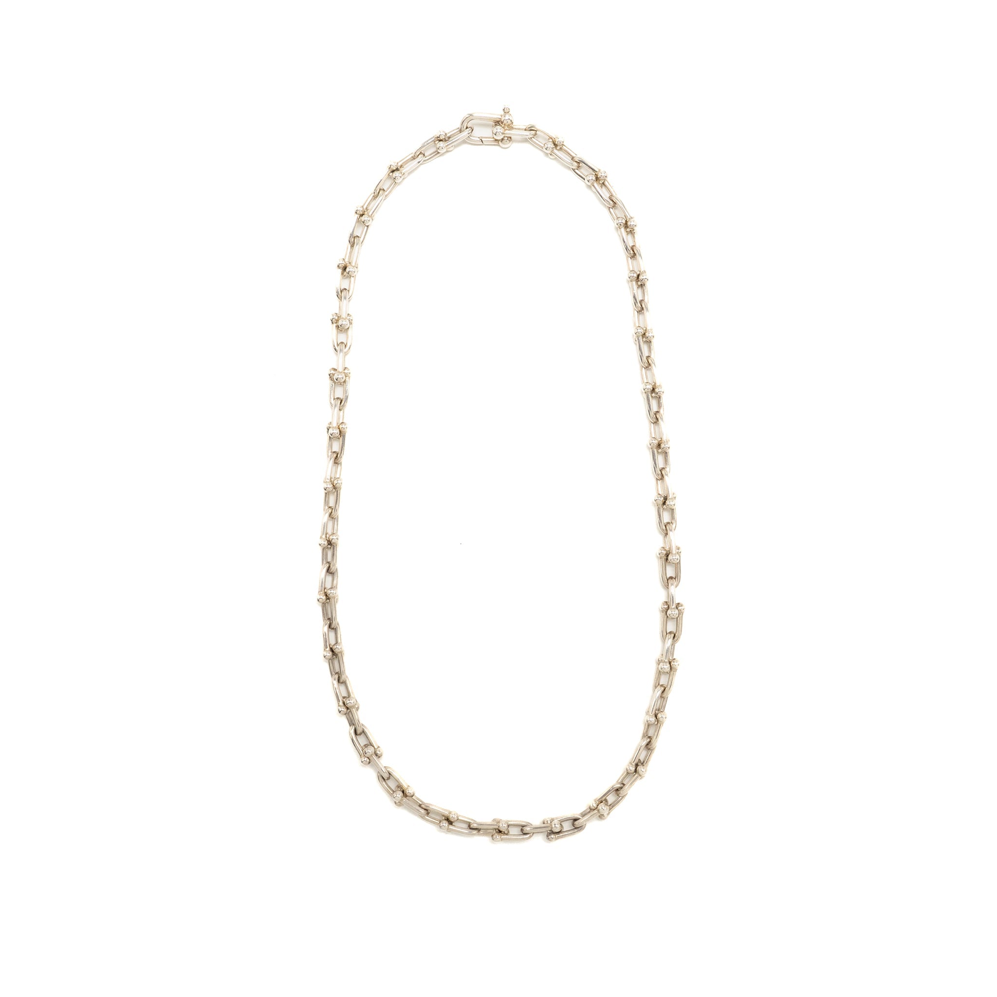 TIFFANY HARDWARE SMALL LINK NECKLACE STERLING SILVER