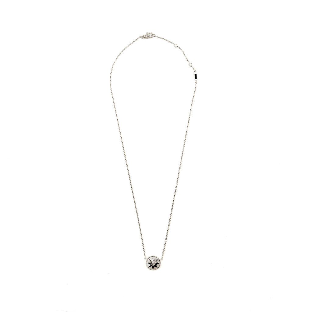 DIOR ROSE DES VENTS NECKLACE WHITE GOLD / DIAMOND/ MOTHER OF PEARL