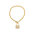 HERMES AMULETTES CONSTANCE BRACELET ROSE GOLD WITH DIAMONDS