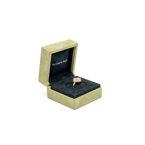 VAN CLEEF & ARPELS VINTAGE ALHAMBRA RING YELLOW GOLD, DIAMONDS