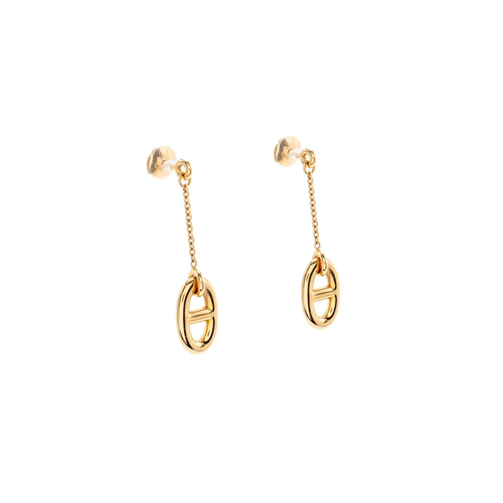 HERMES FARANDOLE EARRINGS ROSE GOLD