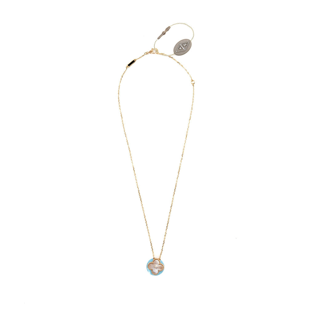 VAN CLEEF & ARPELS 2025 HOLIDAY PENDANT PINK MOTHER OF PEARL, ROSE GOLD, DIAMOND