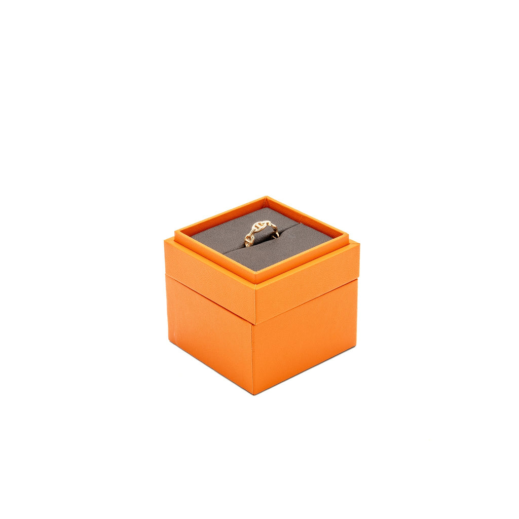 HERMES CHAINE D'ANCRE ENCHAINEE RING ROSE GOLD