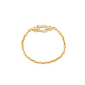 FRED FORCE 10 BUCKLE YELLOW GOLD, DIAMONDS WITH 3 BRACELETS (SELL IN SET)