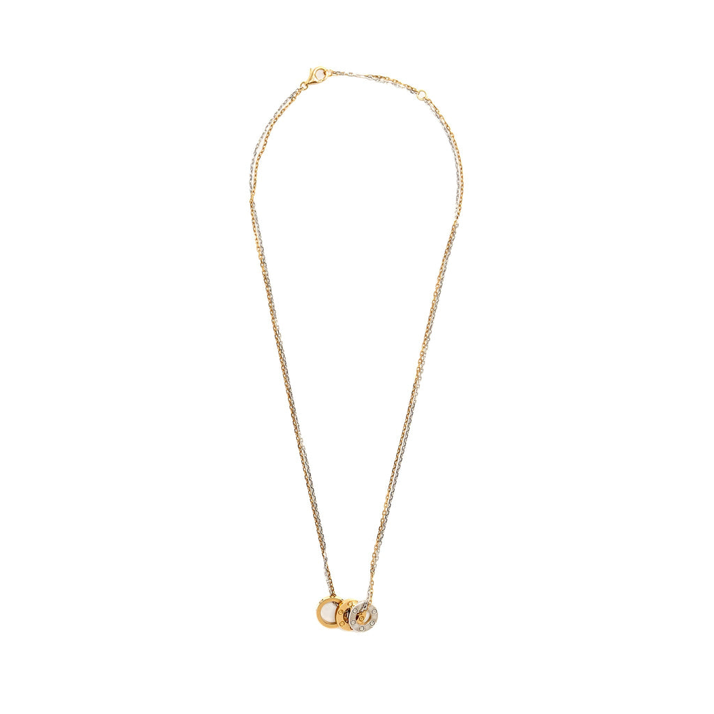 CARTIER LOVE PENDANT, 6 DIAMONDS, WHITE GOLD, ROSE GOLD