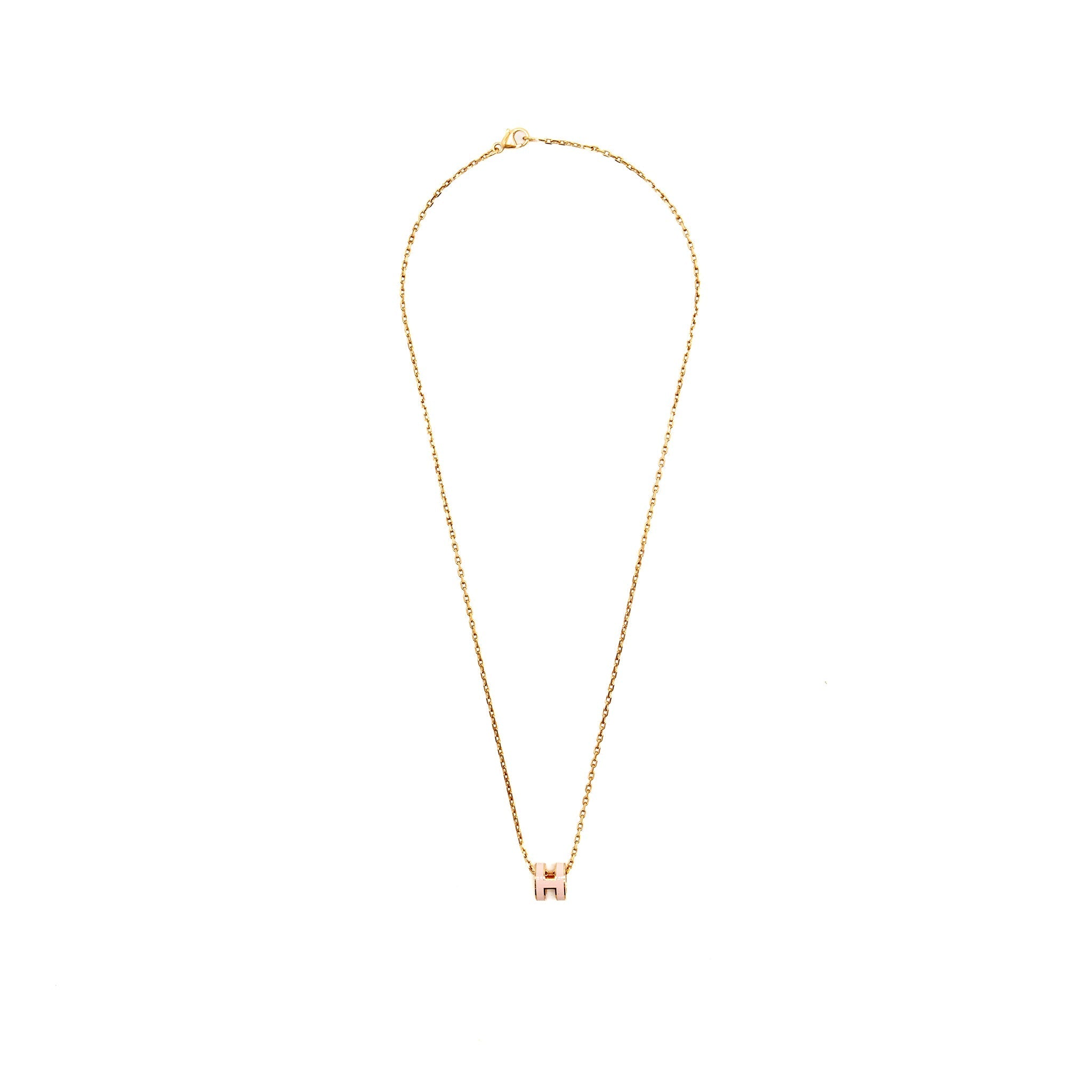 HERMES MINI POP H PENDANT ROSE DRAGEE RGHW