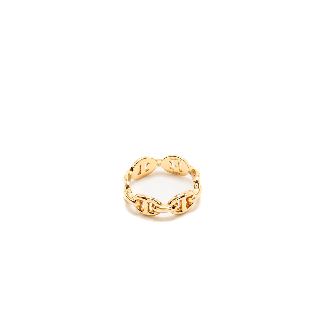 HERMES CHAINE D'ANCRE ENCHAINEE RING ROSE GOLD