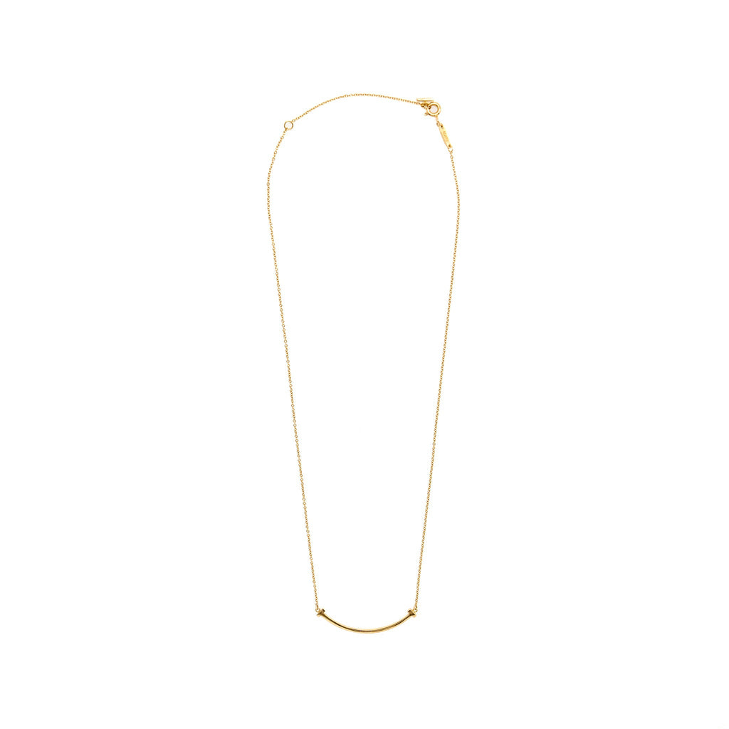 TIFFANY T SMILE PENDANT ROSE GOLD
