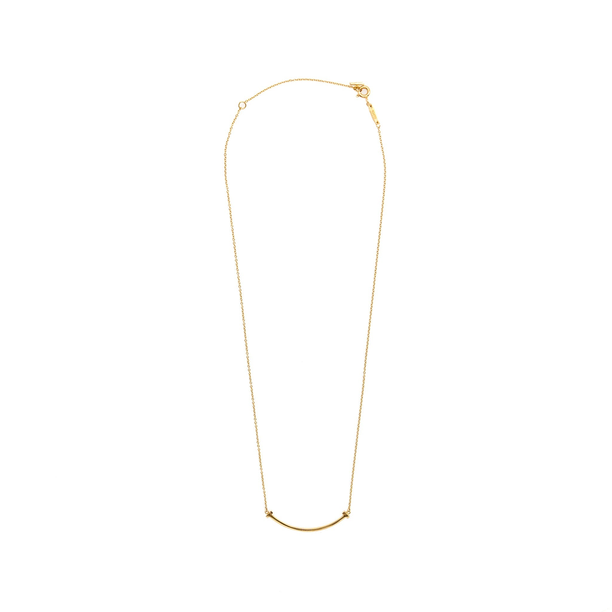 TIFFANY T SMILE PENDANT ROSE GOLD