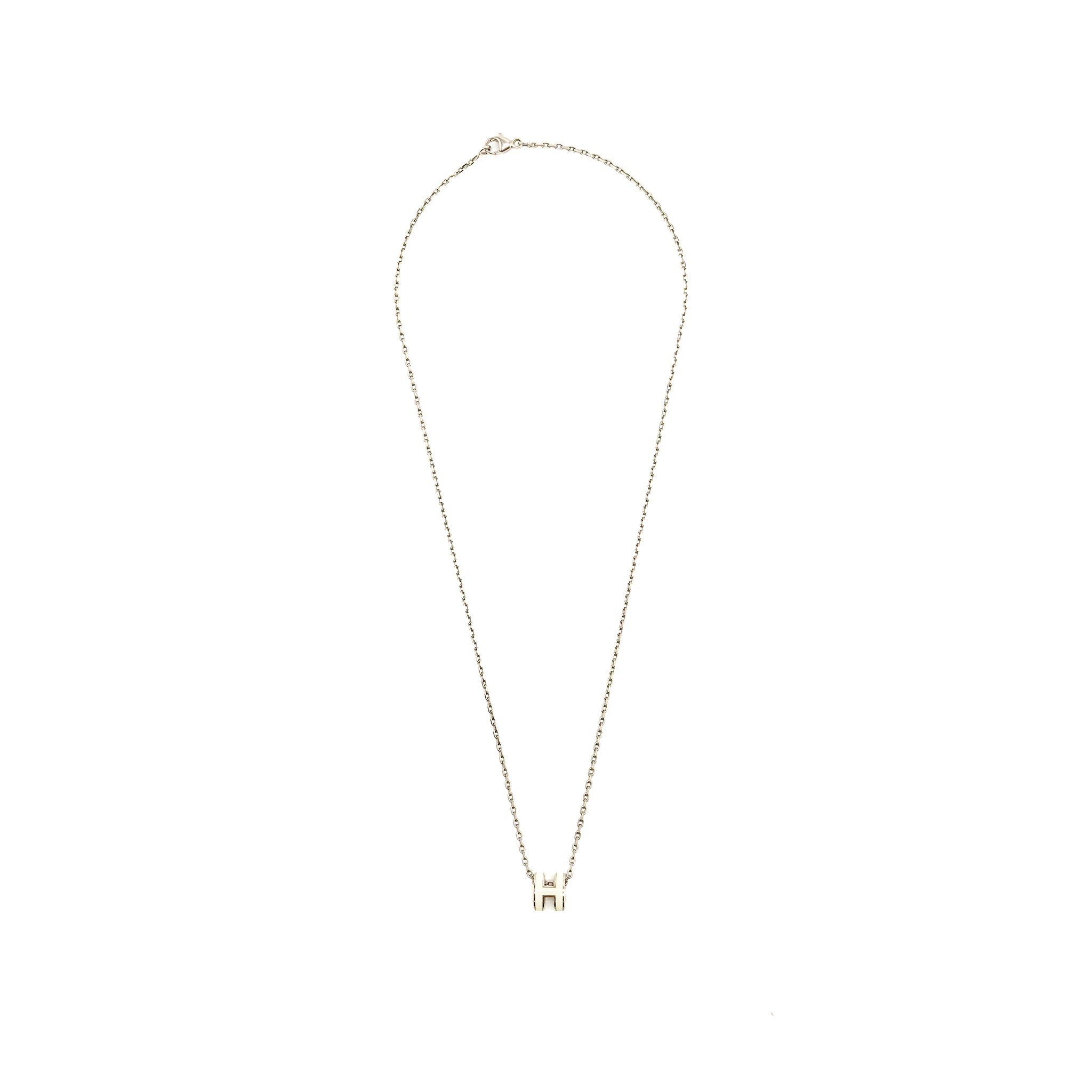 HERMES MINI POP H PENDANT BLANC SHW