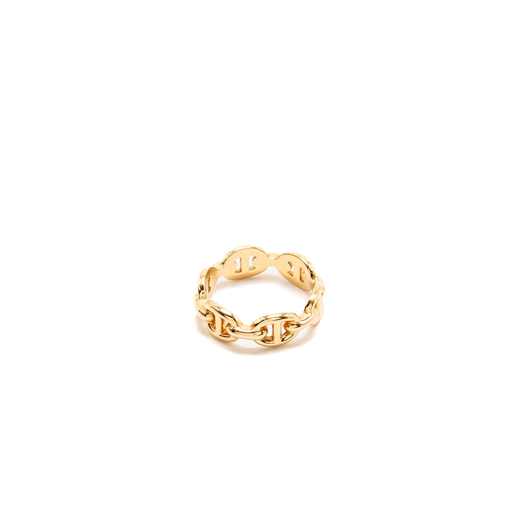 HERMES CHAINE D'ANCRE ENCHAINEE RING ROSE GOLD