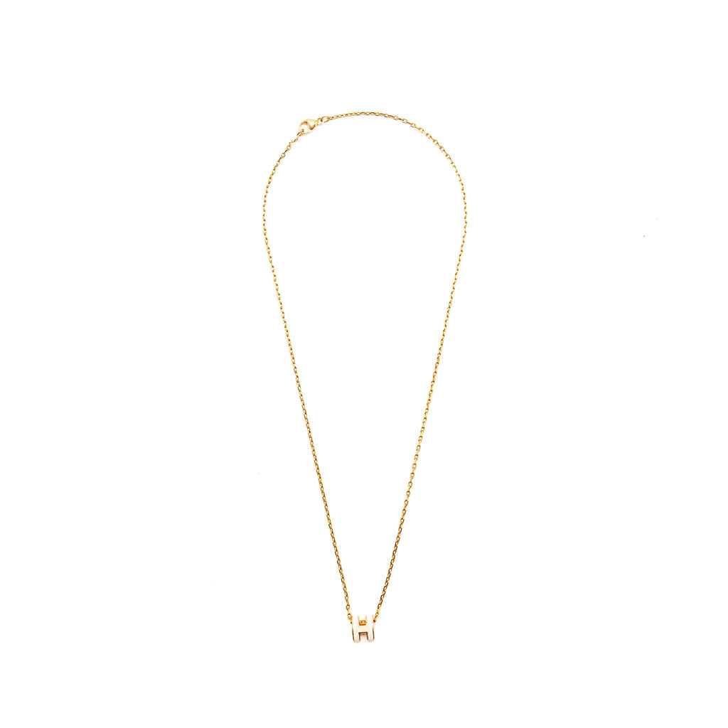 HERMES MINI POP H PENDANT BLANC RGHW