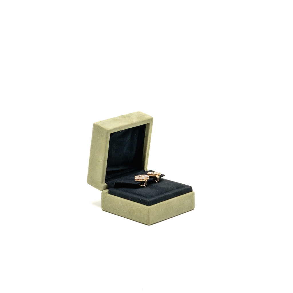 VAN CLEEF & ARPELS LUCKY SPRING PLUM BLOSSOM EARRINGS ROSE GOLD, MOTHER-OF-PEARL