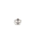 VAN CLEEF & ARPELS VINTAGE ALHAMBRA RING GUILLOCHE WHITE GOLD