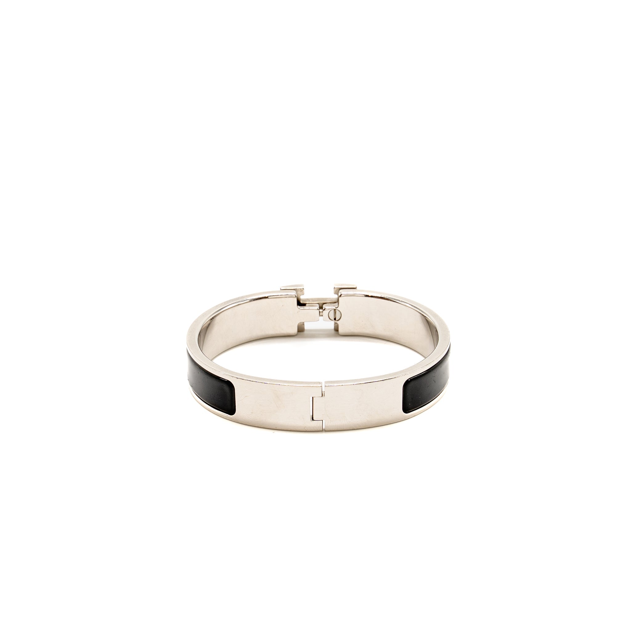 HERMES CLIC H BRACELET BLACK SHW