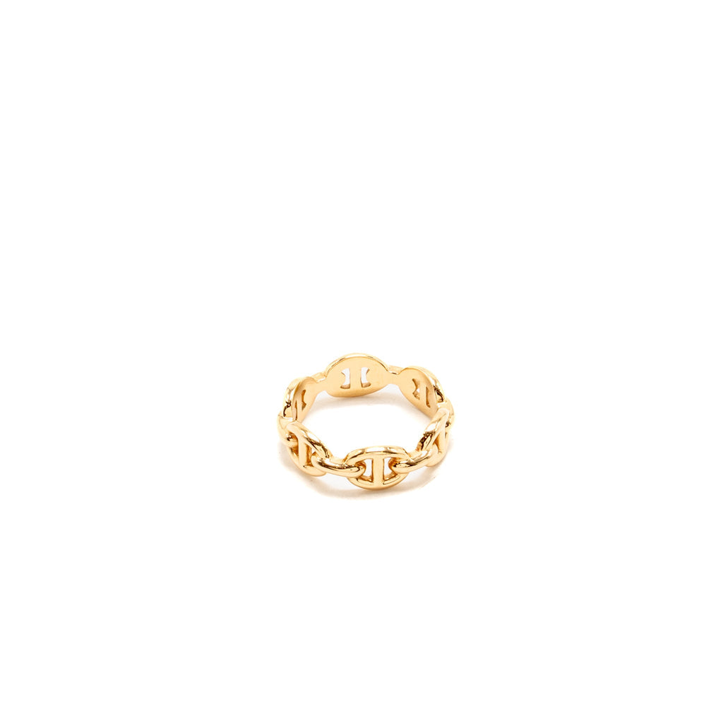 HERMES CHAINE D'ANCRE ENCHAINEE RING ROSE GOLD