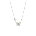 GRAFF DOUBLE BUTTERFLY SILHOUETTE PENDANT WHITE GOLD DIAMONDS