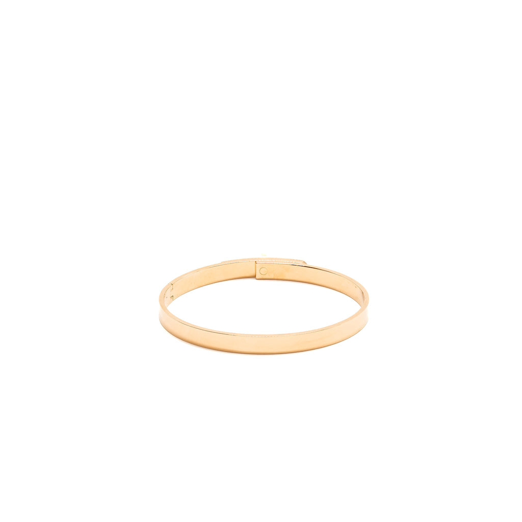 HERMES KELLY BRACELET ROSE GOLD WITH DIAMONDS