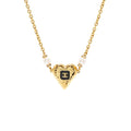 CHANEL CC HEART CHOCKER CRYSTAL/PEARL GOLD TONE