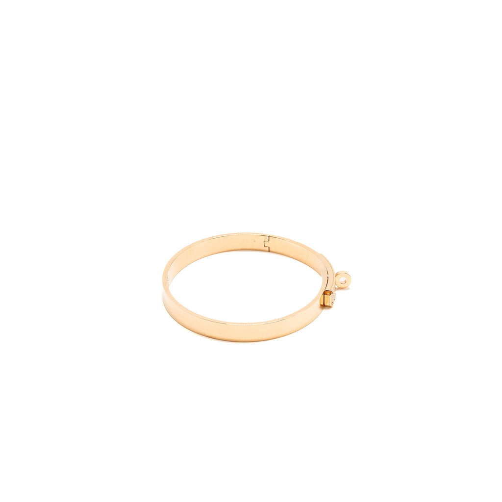 HERMES KELLY BRACELET ROSE GOLD WITH DIAMONDS