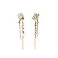 CHANEL GOLDEN LOOP EAR CLIPS LIGHT GOLD TONE
