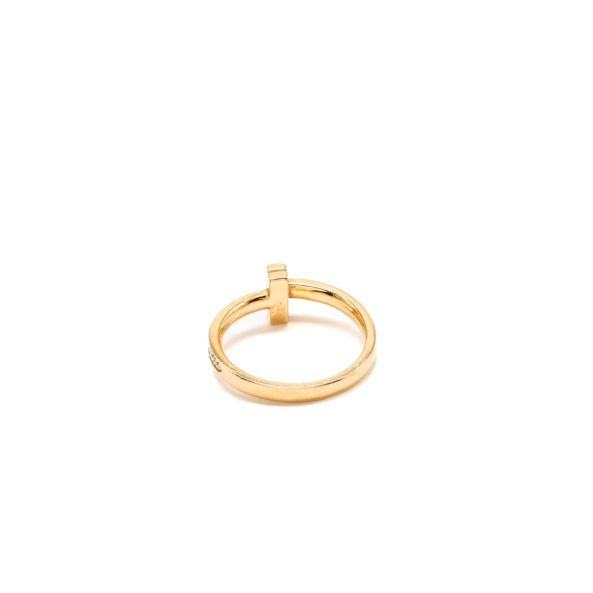 TIFFANY SIZE～US6 T1 RING ROSE GOLD DIAMONDS