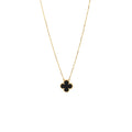 VAN CLEEF & ARPELS VINTAGE ALHAMBRA PENDANT YELLOW GOLD, ONYX