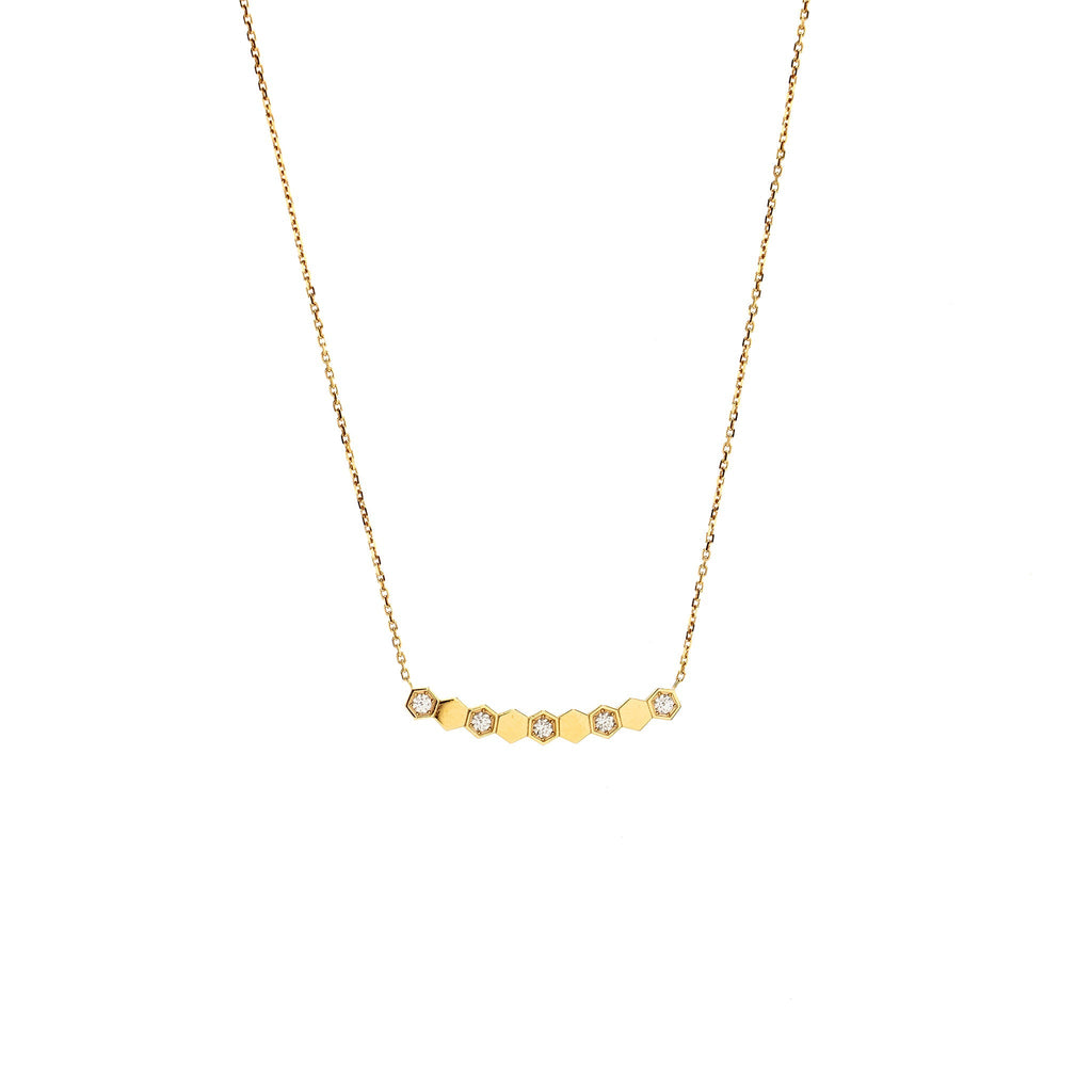 CHAUMET BEE MY LOVE PENDANT 9 PATTERNS ROSE GOLD WITH DIAMONDS
