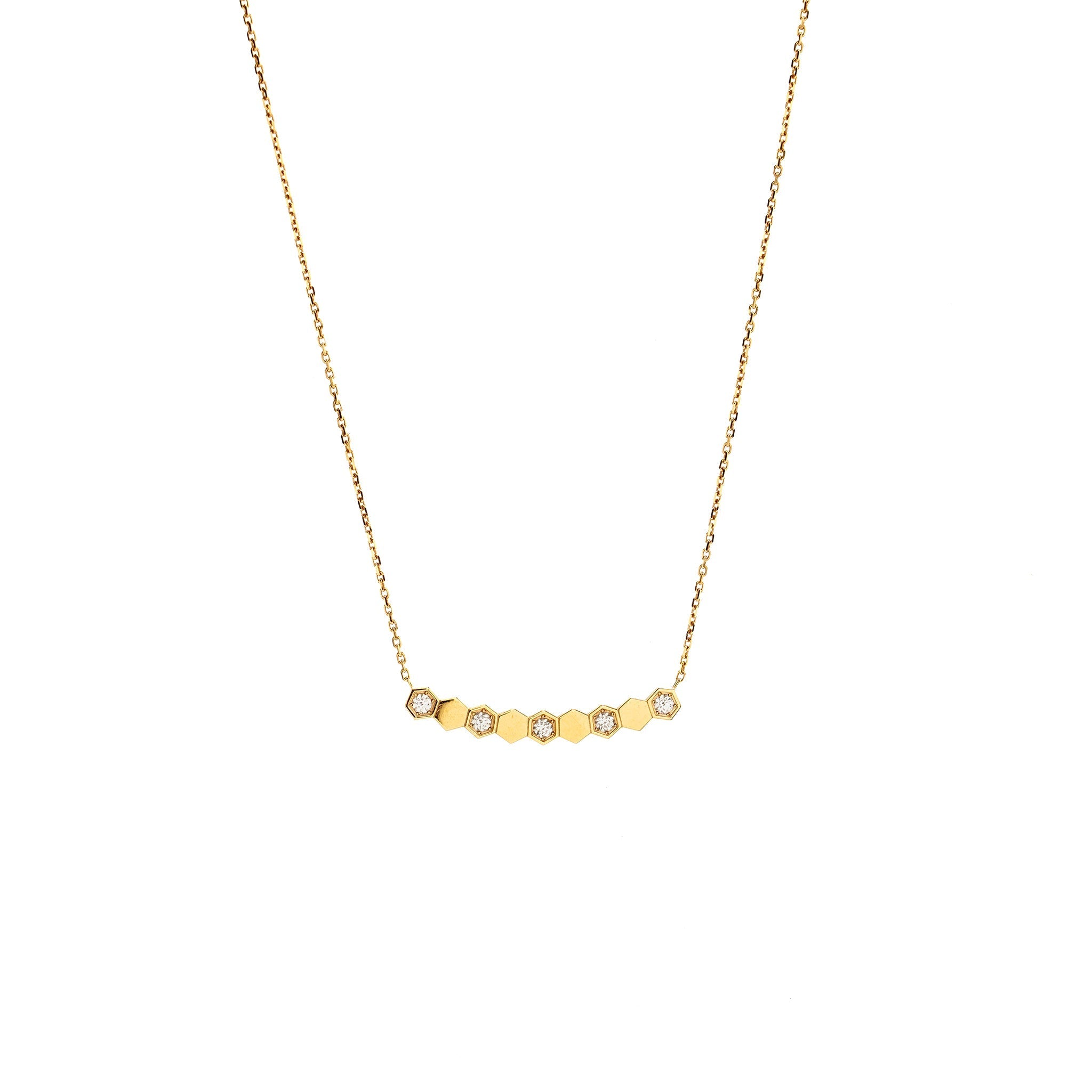 CHAUMET BEE MY LOVE PENDANT 9 PATTERNS ROSE GOLD WITH DIAMONDS