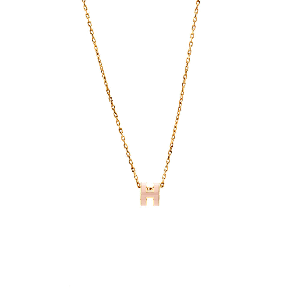 HERMES MINI POP H PENDANT ROSE DRAGEE RGHW