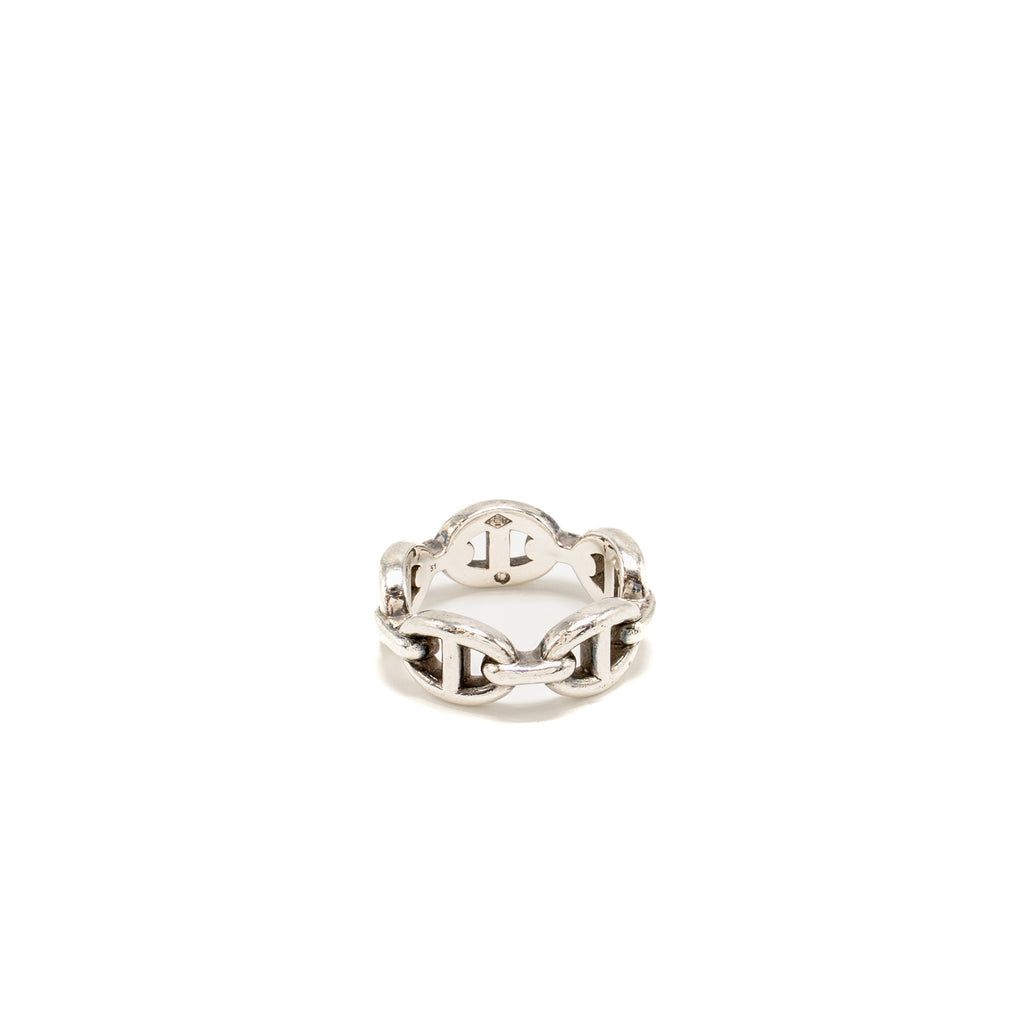 HERMES CHAINE D’ANCRE ENCHAINEE RING STERLING SILVER