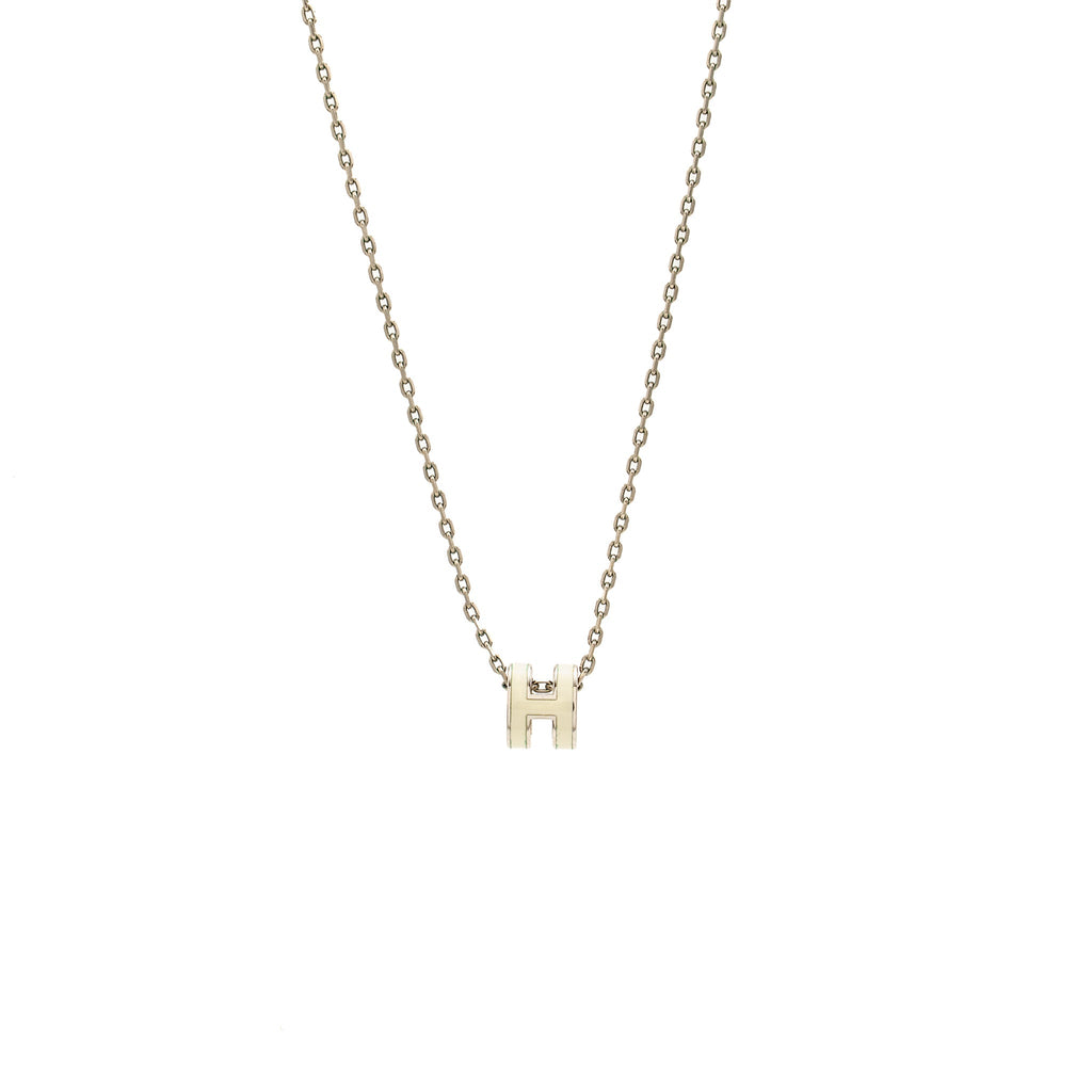 HERMES MINI POP H PENDANT BLANC SHW