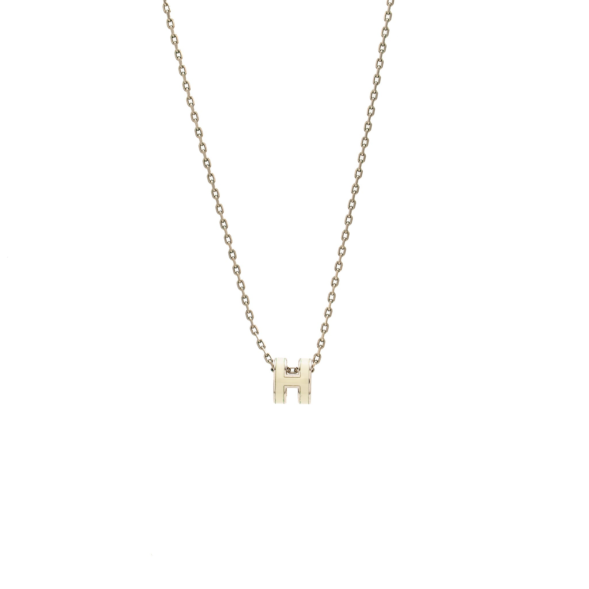 HERMES MINI POP H PENDANT BLANC SHW
