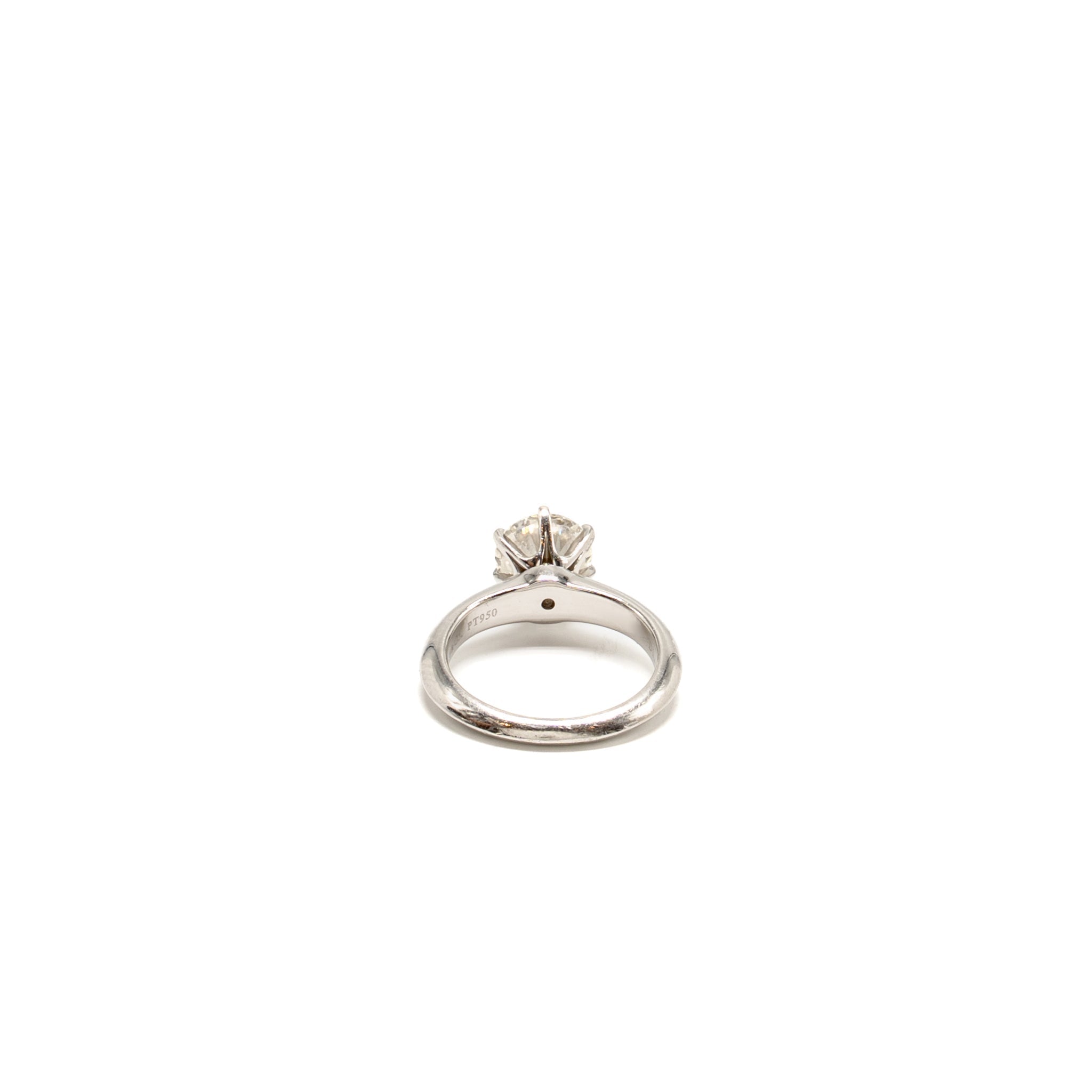 TIFFANY SIZE~US4 ROUND DIAMOND RING 1.45CT I COLOUR VS1