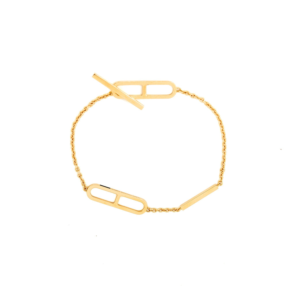 HERMES EVER CHAIN D’ANDRE BRACELET ROSE GOLD