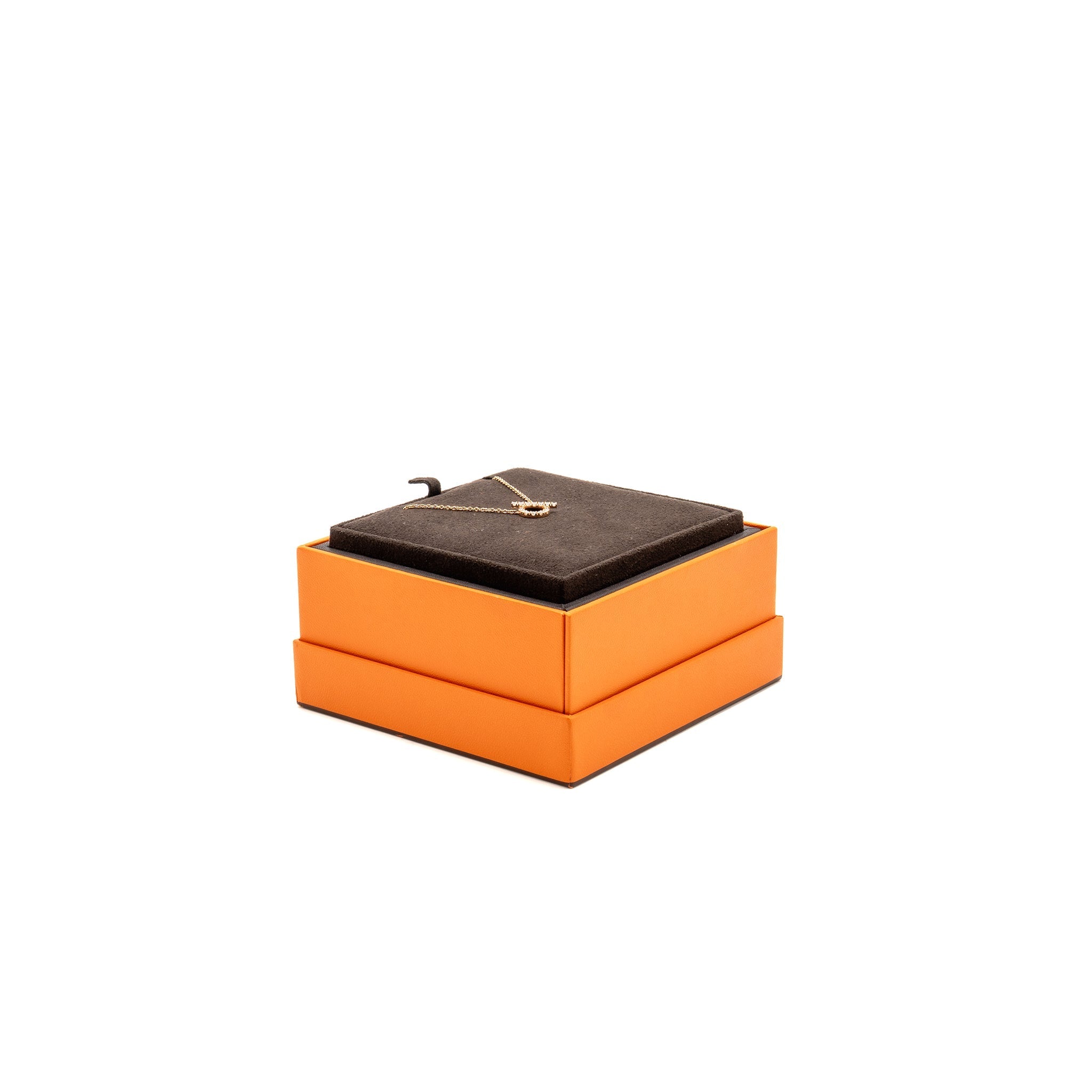 HERMES FINESSE PENDANT ROSE GOLD, DIAMONDS