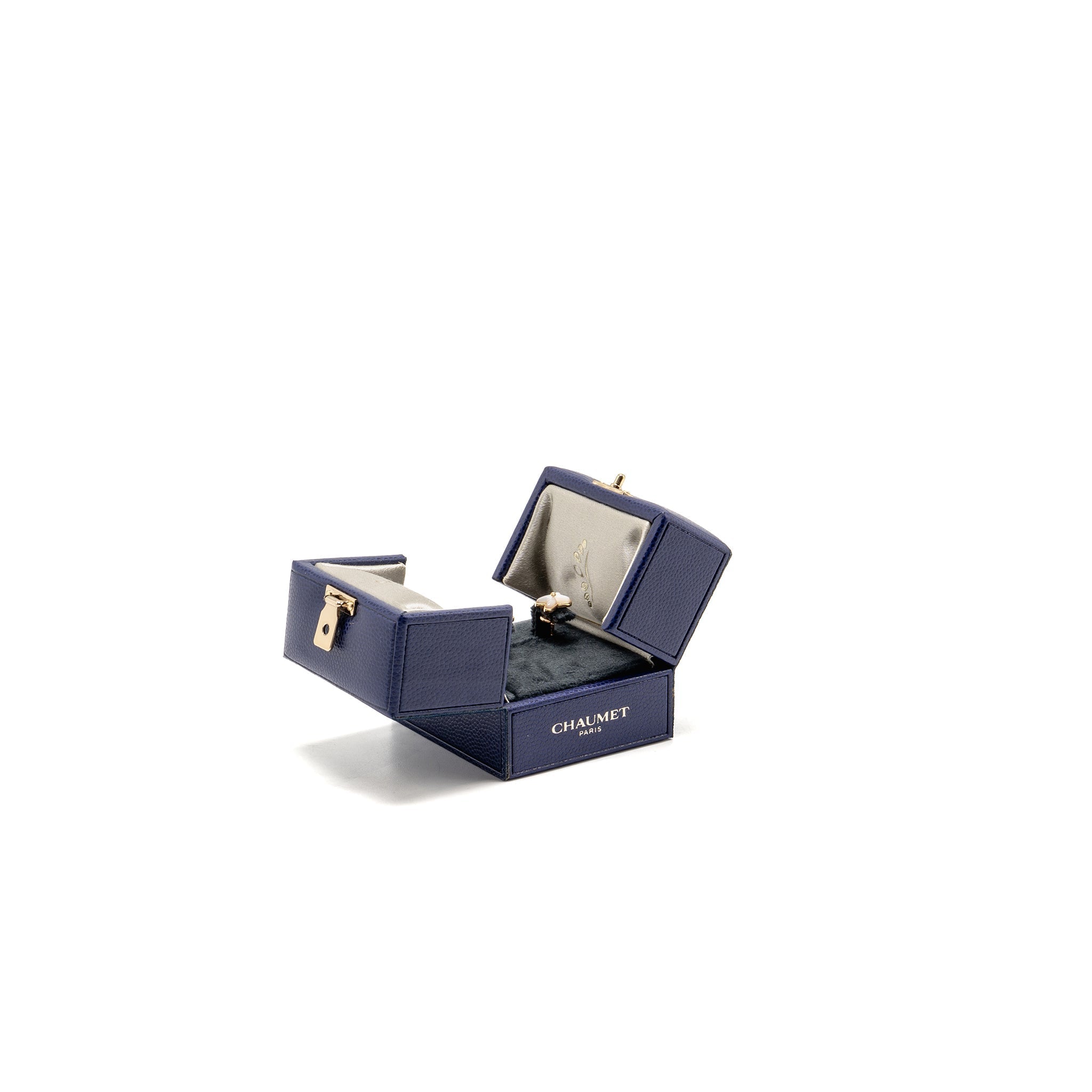 CHAUMET JEUX DE LIENS EARRINGS ROSE GOLD MOTHER OF PEARL WITH DIAMOND