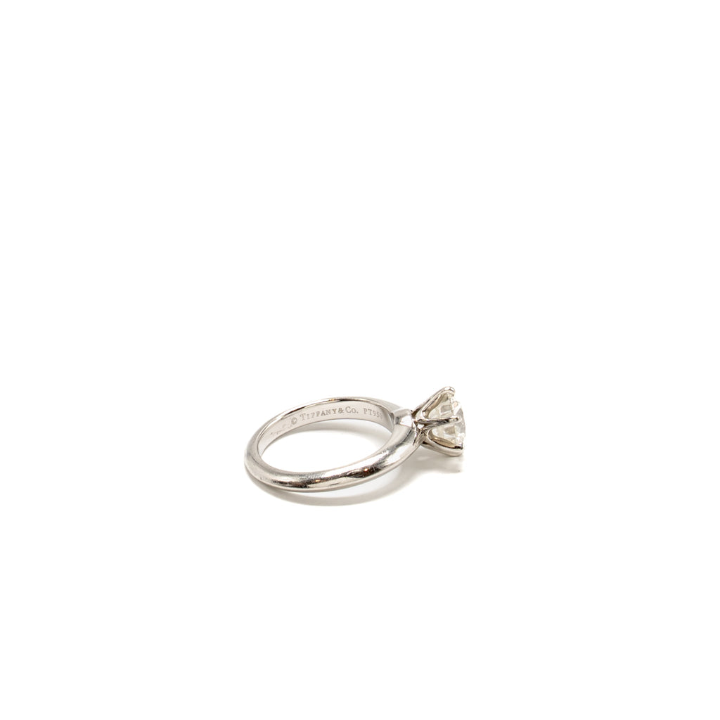 TIFFANY SIZE~US4 ROUND DIAMOND RING 1.45CT I COLOUR VS1