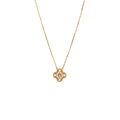 VAN CLEEF & ARPELS VINTAGE ALHAMBRA PENDANT ROSE GOLD DIAMONDS