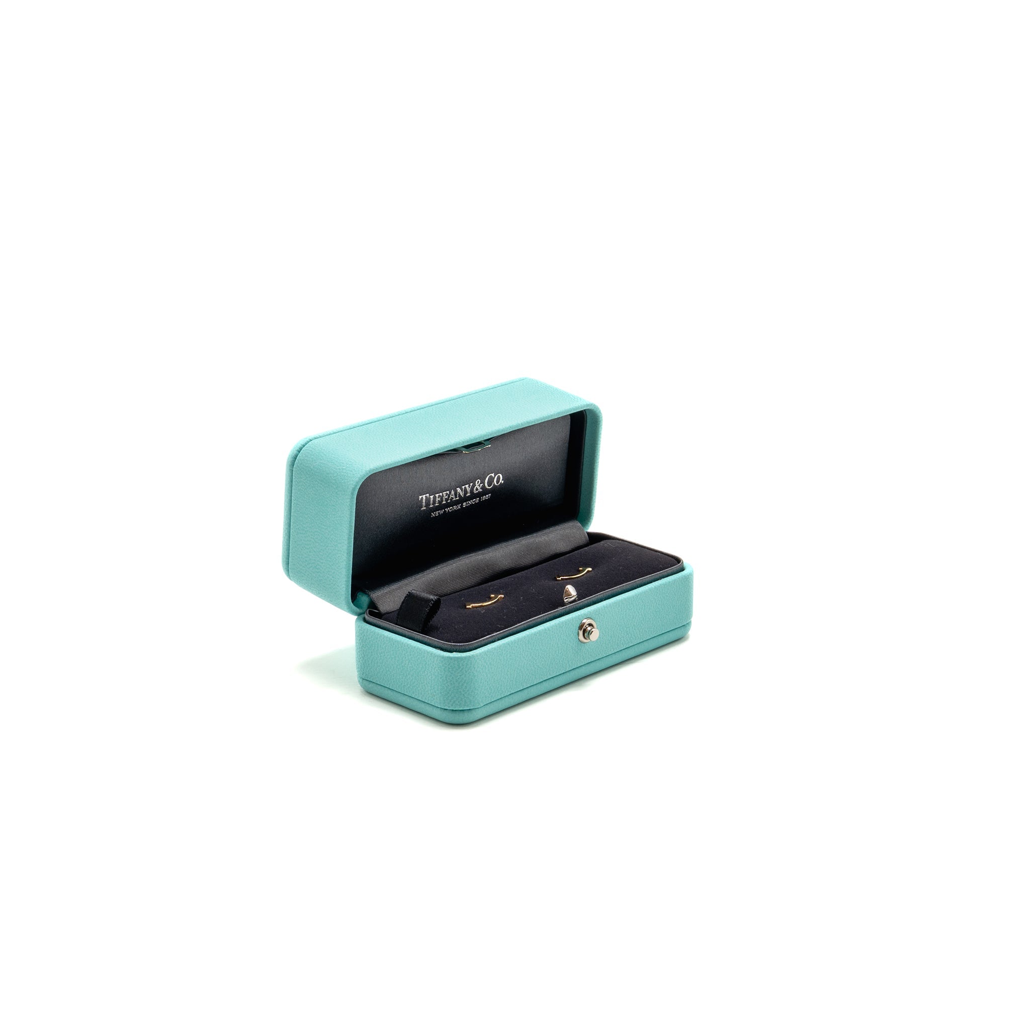 TIFFANY T SMILE EARRINGS YELLOW GOLD