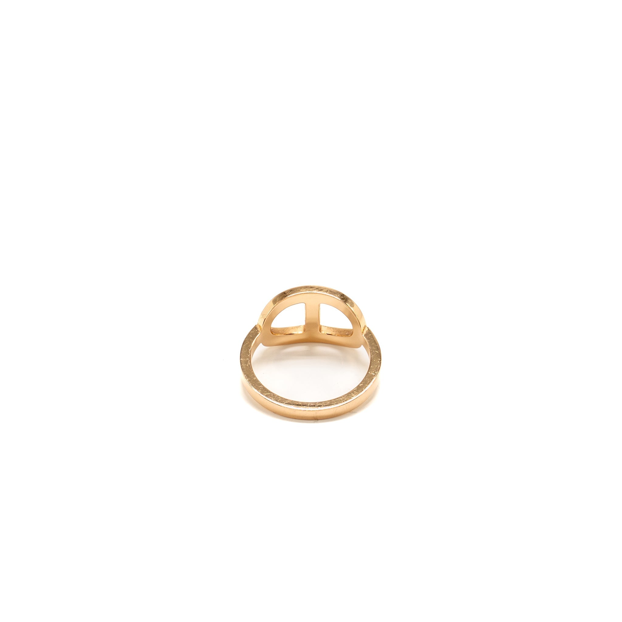 HERMES CHAINE D’ANCRE CONTOUR RING ROSE GOLD WITH DIAMONDS