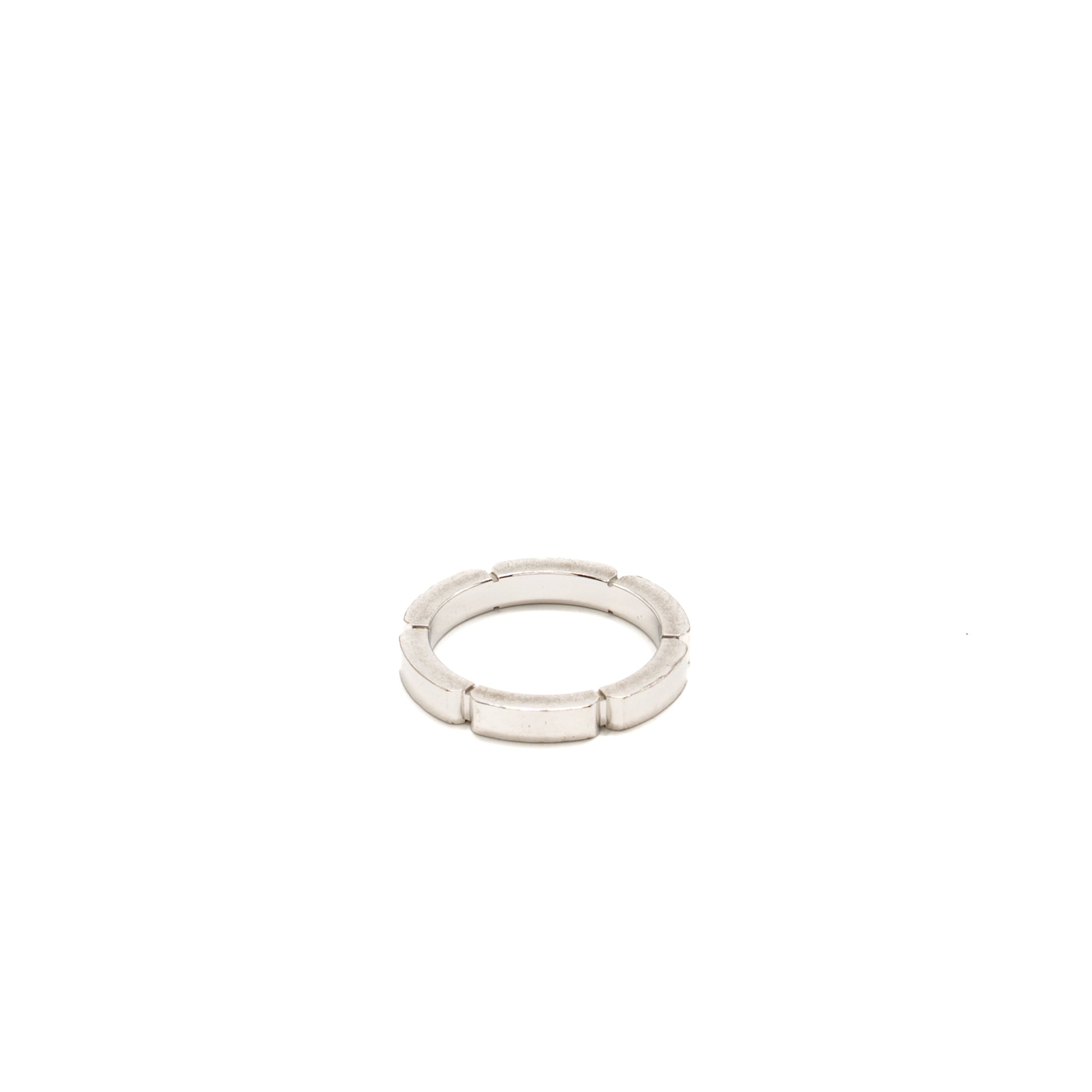 CARTIER PANTHERE LINK WEDDING BAND WHITE GOLD