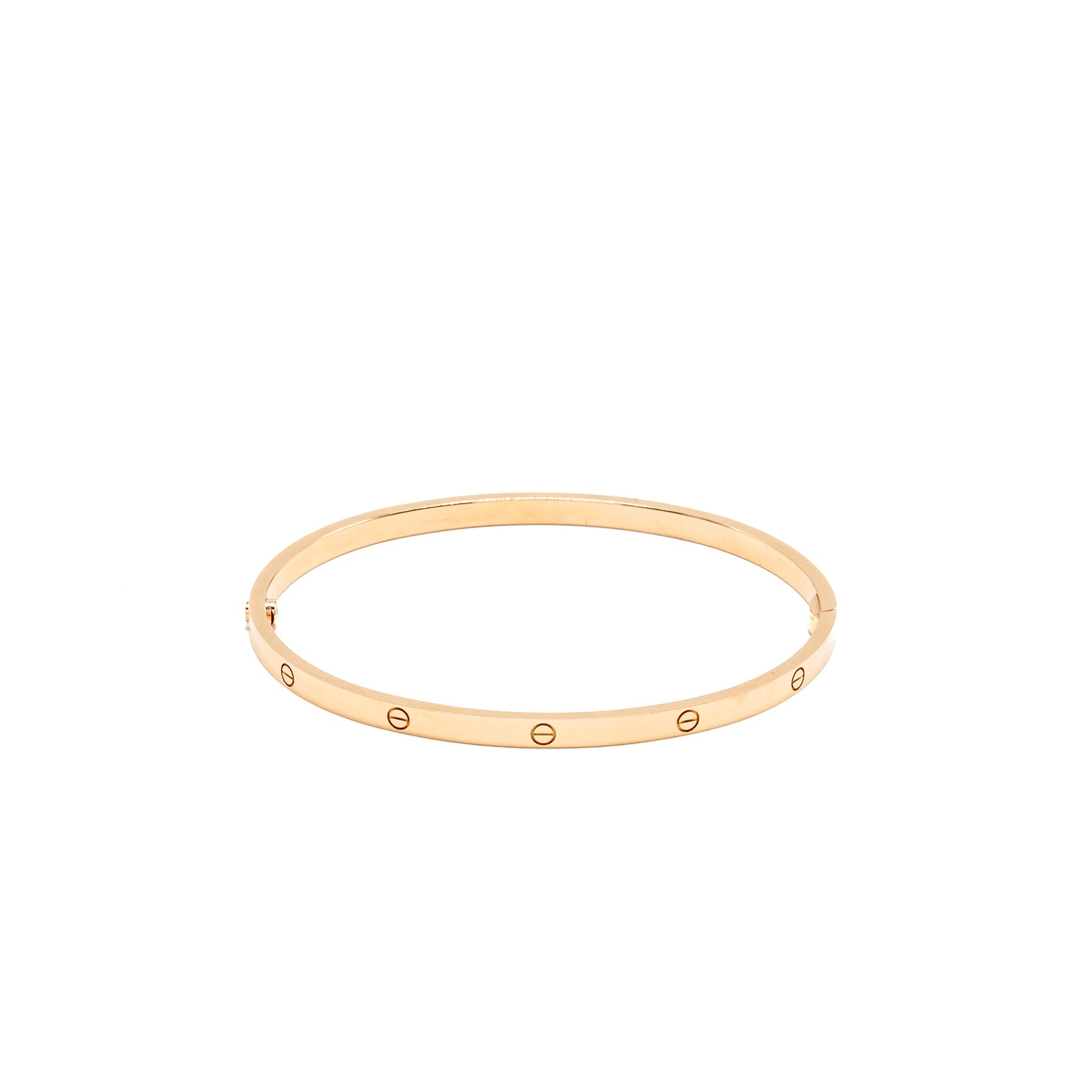 CATIER LOVE BRACELET ROSE GOLD