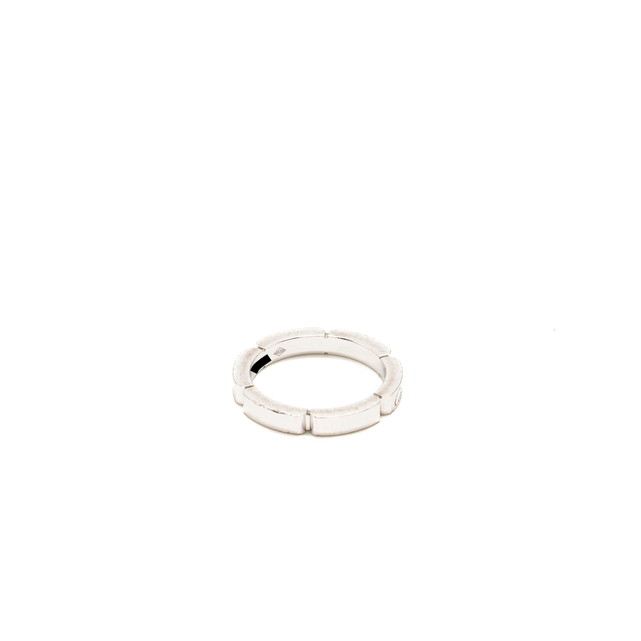 CARTIER PANTHERE LINK WEDDING BAND WHITE GOLD