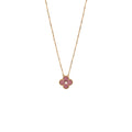 VAN CLEEF HOLIDAY & ARPELS 2021 HOLIDAY PENDANT RHODONITE ROSE GOLD WITH DIAMONDS